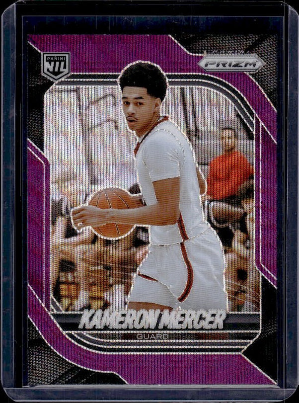 2025-26 Panini Prizm #115 Kameron Mercer Purple Wave Prizm