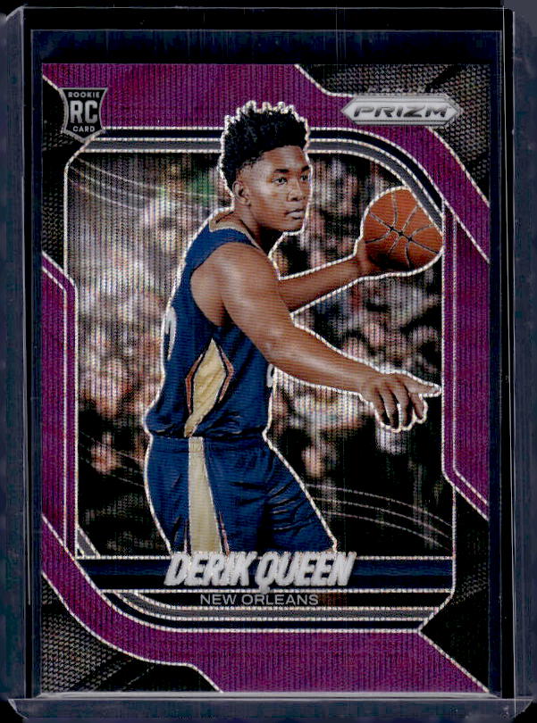 2025-26 Panini Prizm #11 Derik Queen Purple Wave Prizm