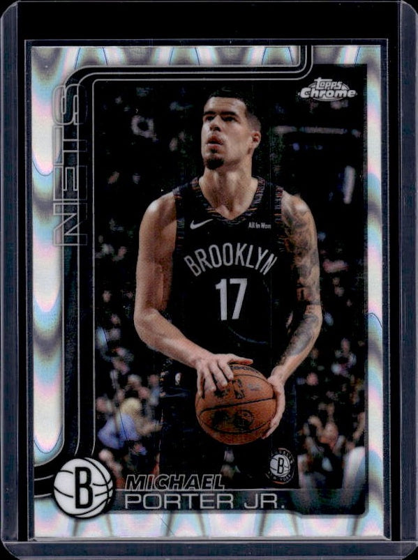 2025-26 Topps Chrome Update #67 Michael Porter Jr. RayWave Refractor