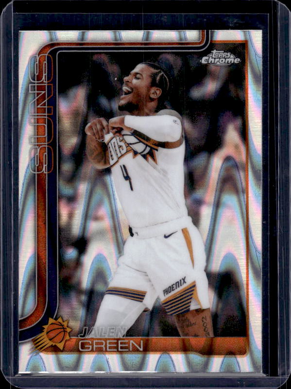 2025-26 Topps Chrome Update #79 Jalen Green RayWave Refractor