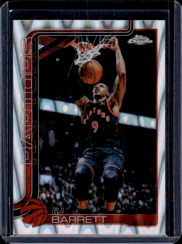 2025-26 Topps Chrome Update #73 RJ Barrett RayWave Refractor
