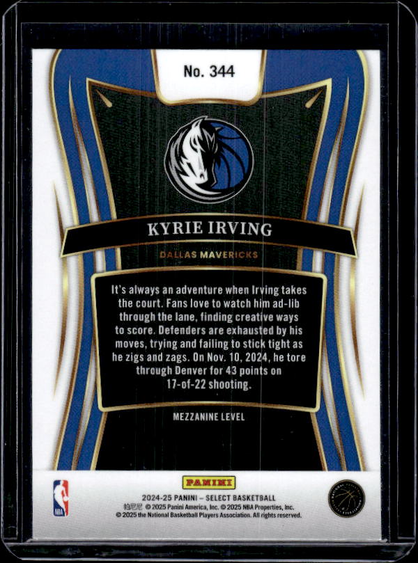 2024-25 Panini Select #344 Kyrie Irving