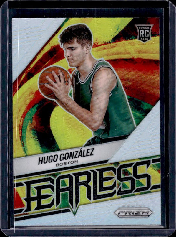 2025-26 Donruss #4 Hugo Gonzalez Fearless Silver Prizm
