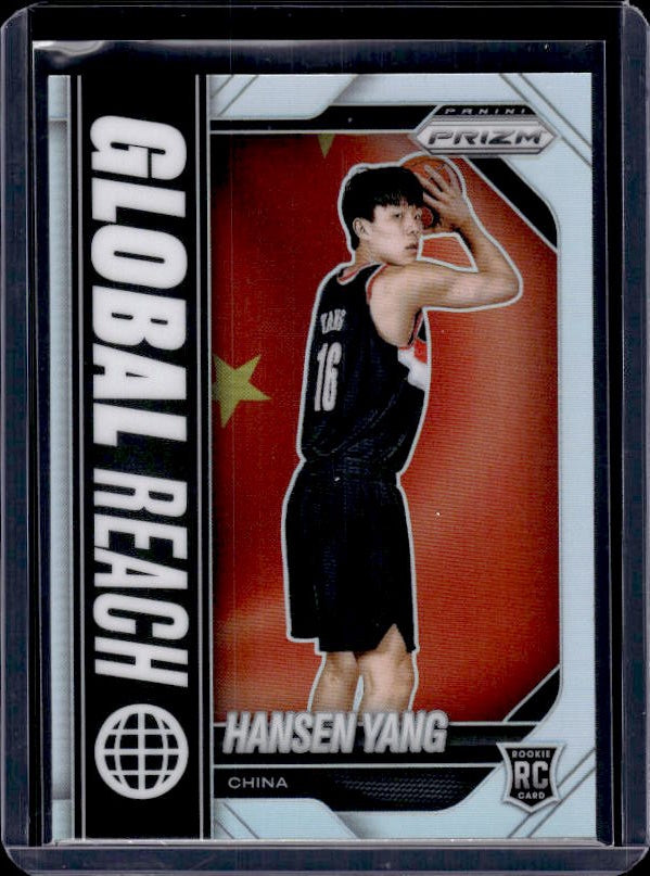2025-26 Panini Prizm #11 Hansen Yang Global Reach Silver Prizm