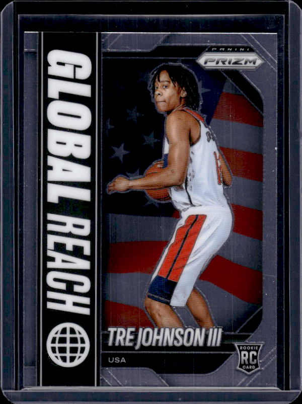 2025-26 Panini Prizm #6 Tre Johnson III Global Reach