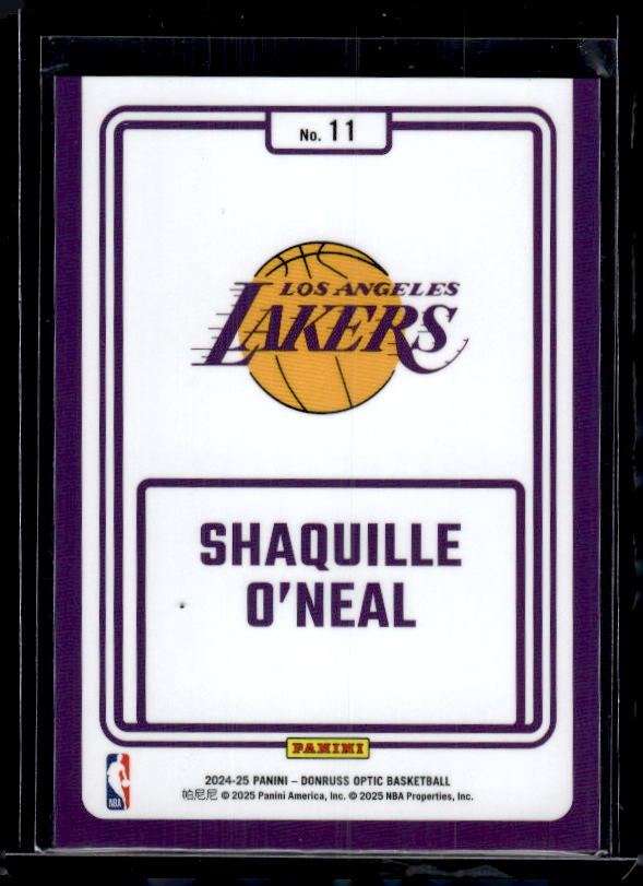 2024-25 Donruss Optic #11 Shaquille O'Neal Winner Stays