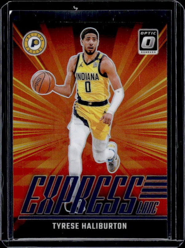 2024-25 Donruss Optic #25 Tyrese Haliburton Express Lane Purple