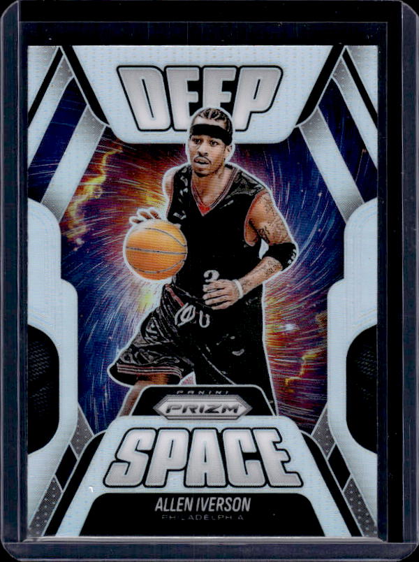2025-26 Panini Prizm #15 Allen Iverson Deep Space Silver Prizm