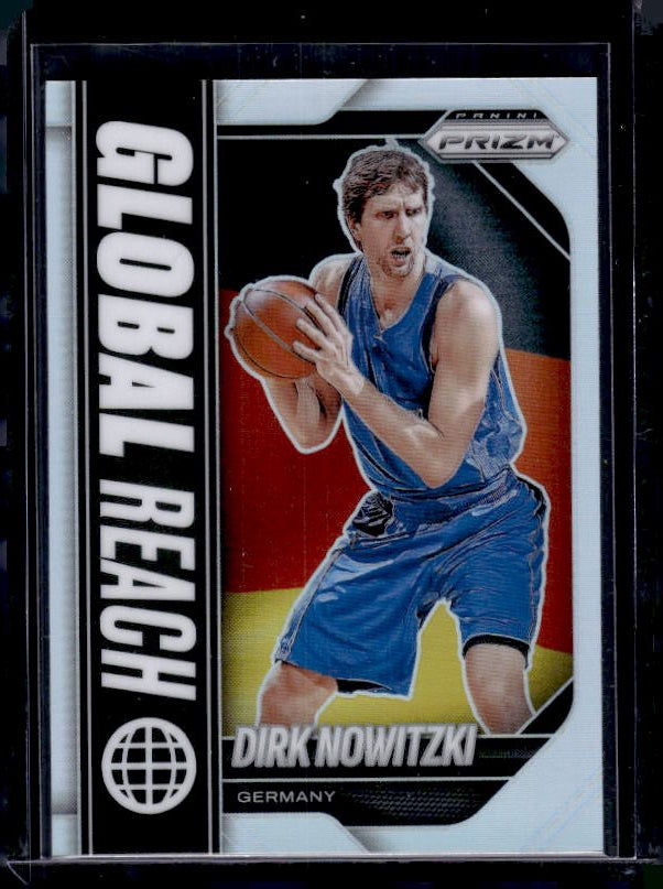 2025-26 Panini Prizm #21 Dirk Nowitzki Global Reach Silver