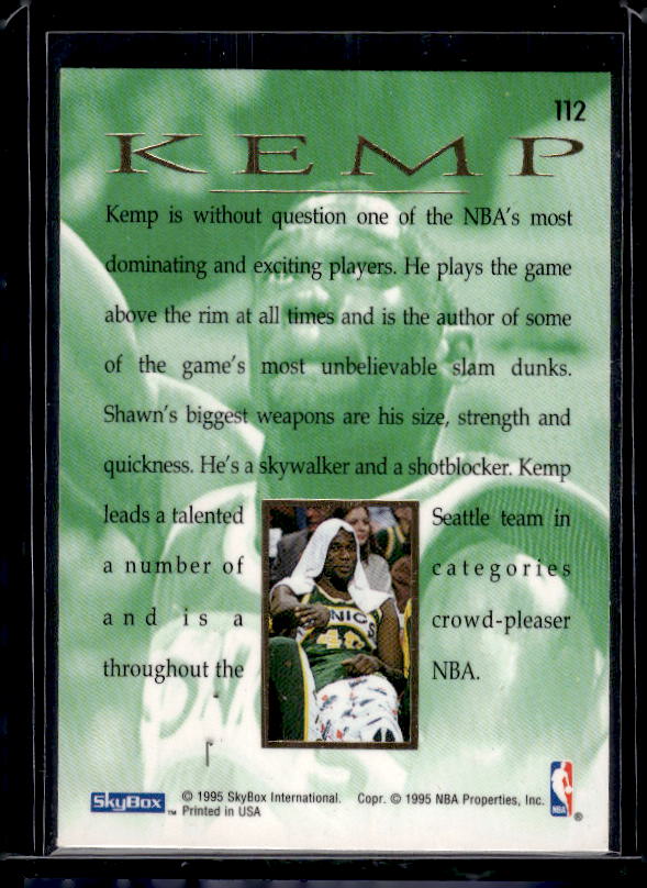 1994-95 SkyBox E-Motion #112 Shawn Kemp