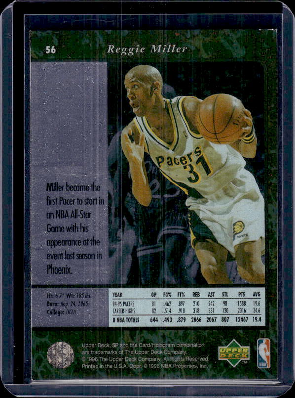 1995-96 SP #56 Reggie Miller