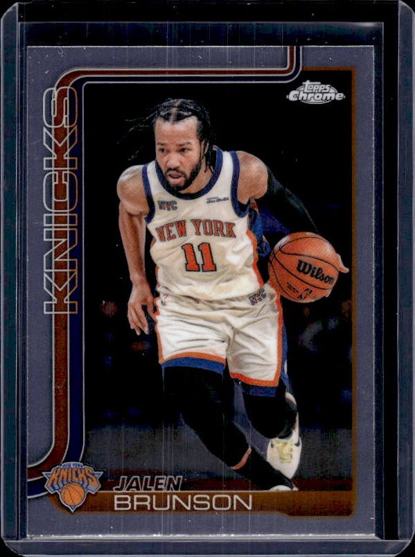 2025-26 Topps Chrome Update #20 Jalen Brunson