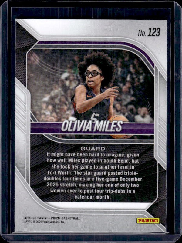 2025-26 Panini Prizm #123 Olivia Miles