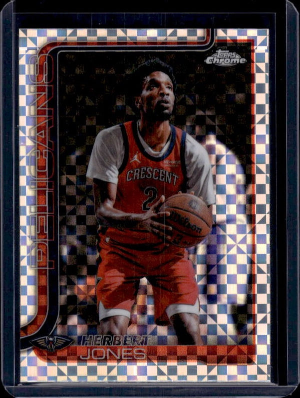 2025-26 Topps Chrome Update #114 Herbert Jones X-Fractor