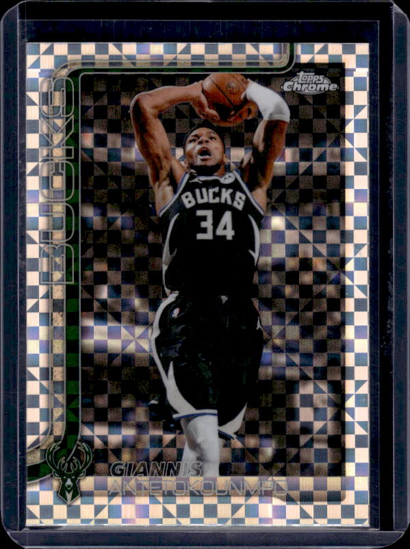 2025-26 Topps Chrome Update #7 Giannis Antetokounmpo X-Fractor