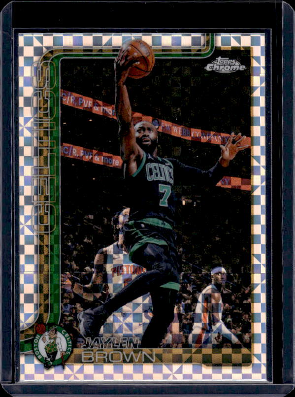 2025-26 Topps Chrome Update #9 Jaylen Brown X-Fractor