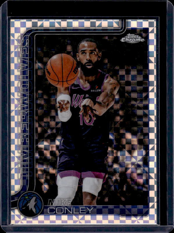 2025-26 Topps Chrome Update #109 Mike Conley X-Fractor