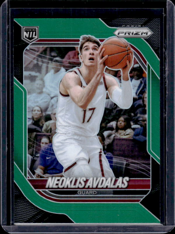 2025-26 Panini Prizm #75 Neoklis Avdalas Green Prizm