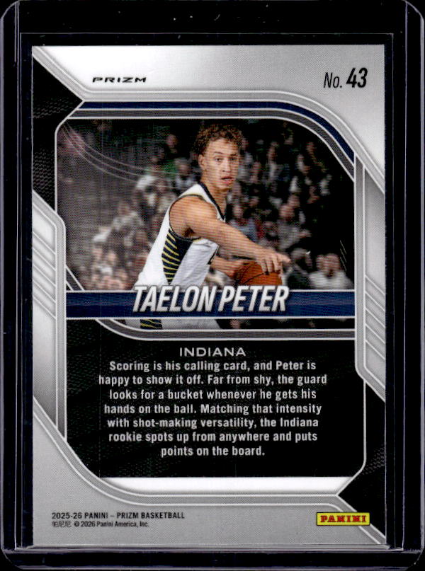 2025-26 Panini Prizm #43 Taelon Peter Pulsar Prizm