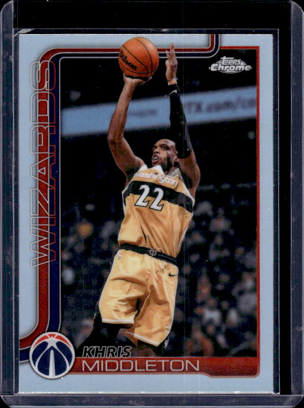 2025-26 Topps Chrome Update #101 Khris Middleton Refractor