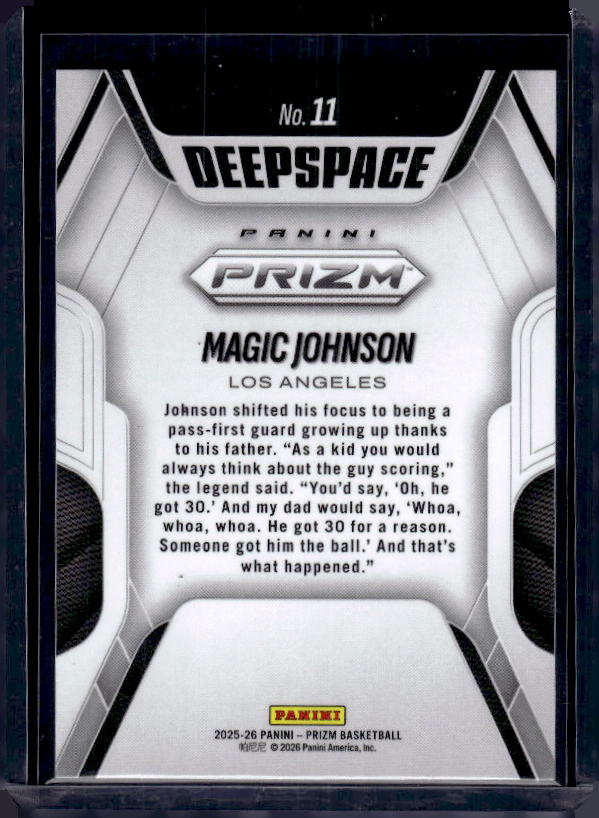 2025-26 Panini Prizm #11 Magic Johnson Deep Space
