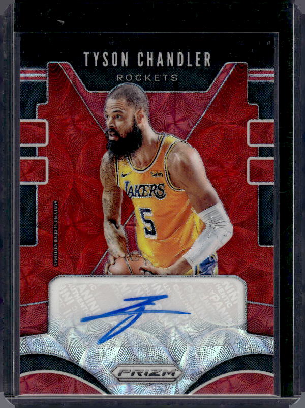 2019-20 Panini Prizm #SG-TCH Tyson Chandler Signatures Prizms Choice