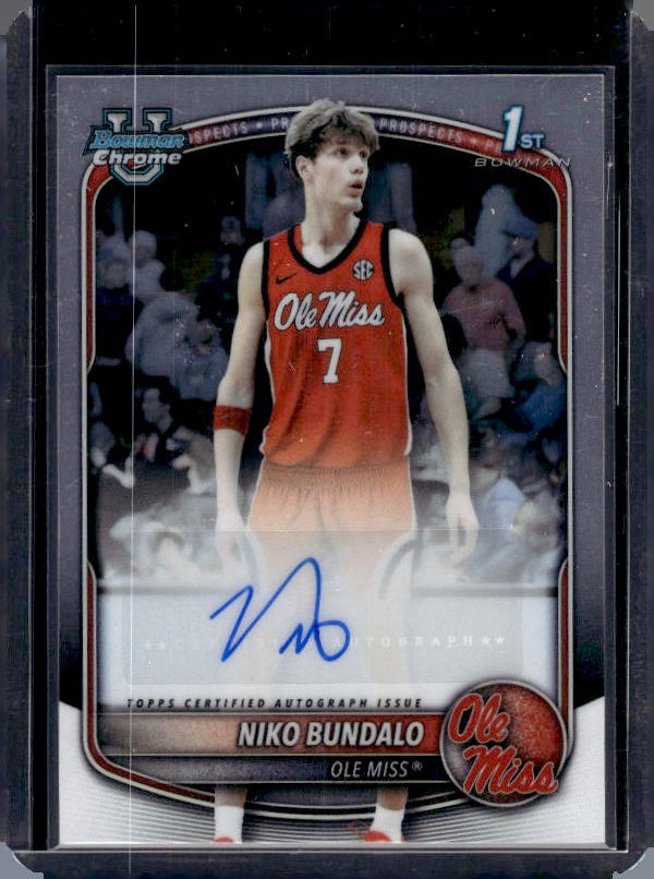 2025-26 Bowman #BPP-18 Niko Bundalo Prospects