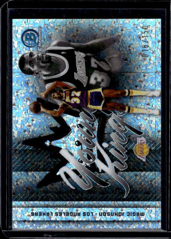 2025-26 Bowman #YK-18 Magic Johnson Young Kings Mini-Diamond Refractors #/150