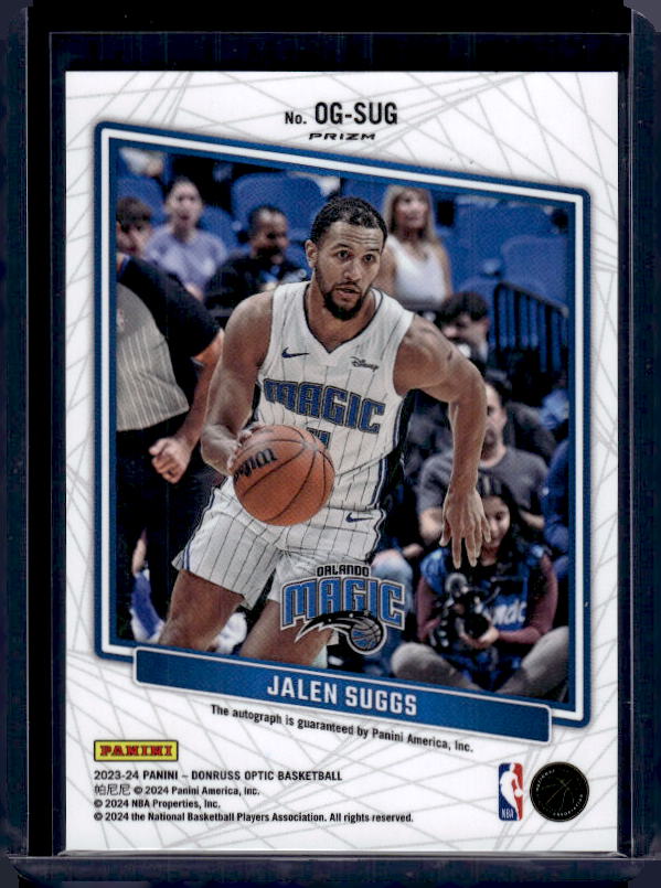 2023-24 Donruss Optic #OG-SUG Jalen Suggs Opti-Graphs Choice
