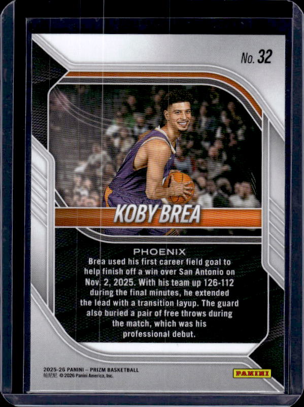 2025-26 Panini Prizm #32 Koby Brea