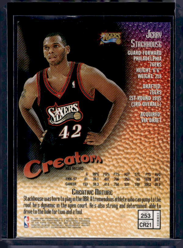 1997-98 Finest #253 Jerry Stackhouse