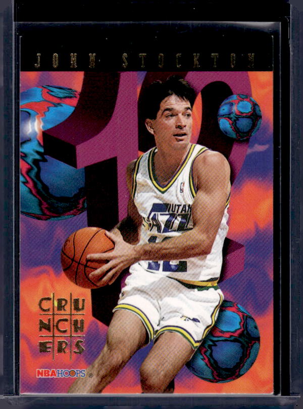 1995-96 Hoops #23 John Stockton Number Crunchers