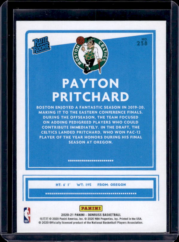 2020-21 Donruss #238 Payton Pritchard