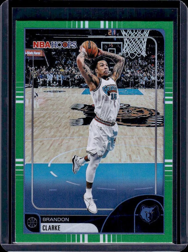 2025-26 Hoops #112 Brandon Clarke Green Hoops