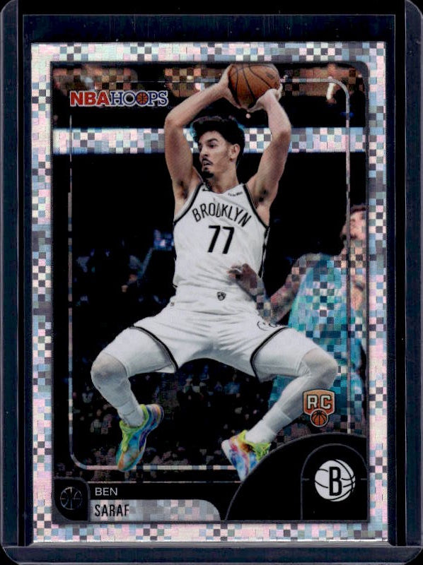 2025-26 Hoops #59 Ben Saraf Pixel Burst