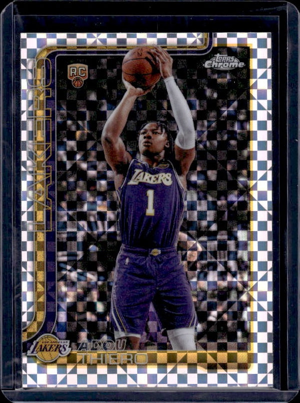 2025-26 Topps Chrome Update #186 Adou Thiero X-Fractor
