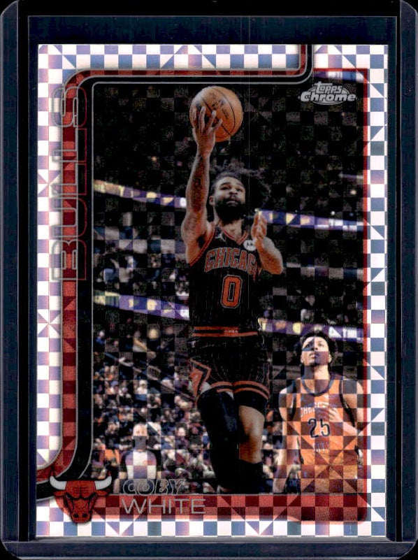 2025-26 Topps Chrome Update #93 Coby White X-Fractor