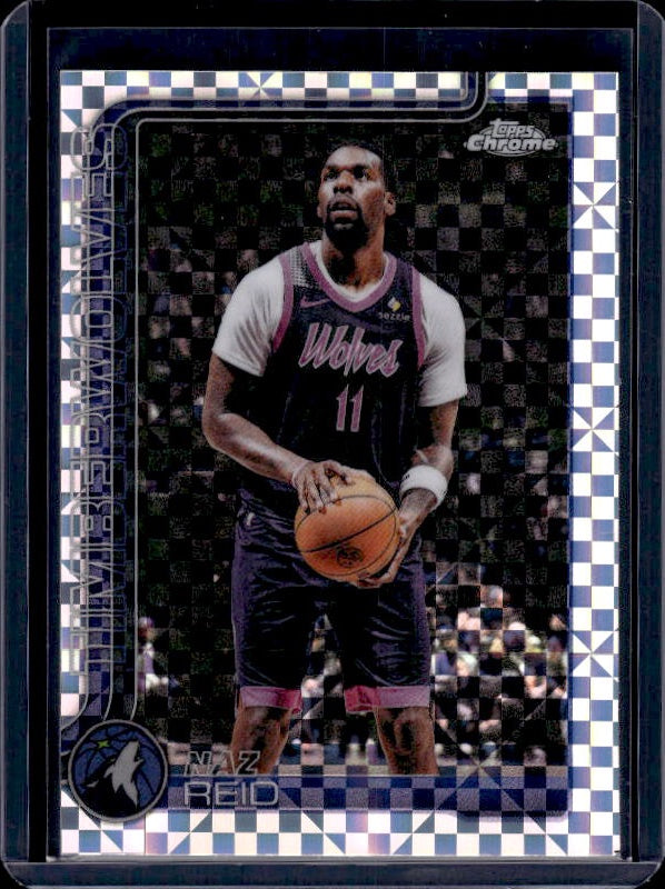 2025-26 Topps Chrome Update #71 Naz Reid X-Fractor