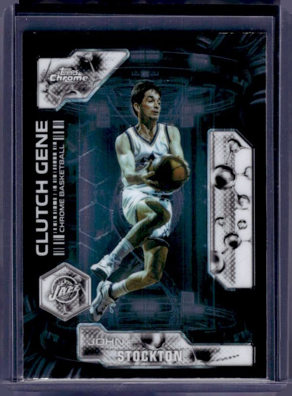 2025-26 Topps Chrome Update #CG-30 John Stockton Clutch Gene