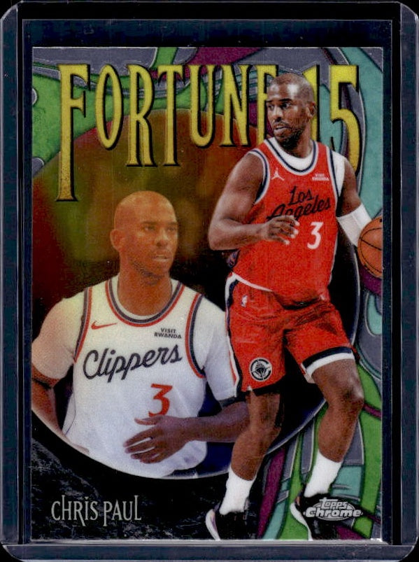 2025-26 Topps Chrome Update #F15-6 Chris Paul Fortune 15