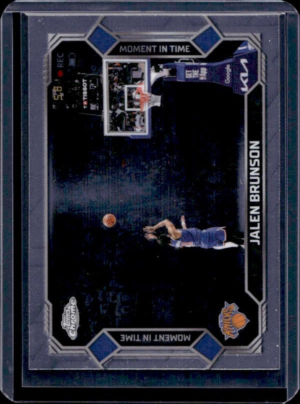 2025-26 Topps Chrome Update #MT-4 Jalen Brunson Moment In Time