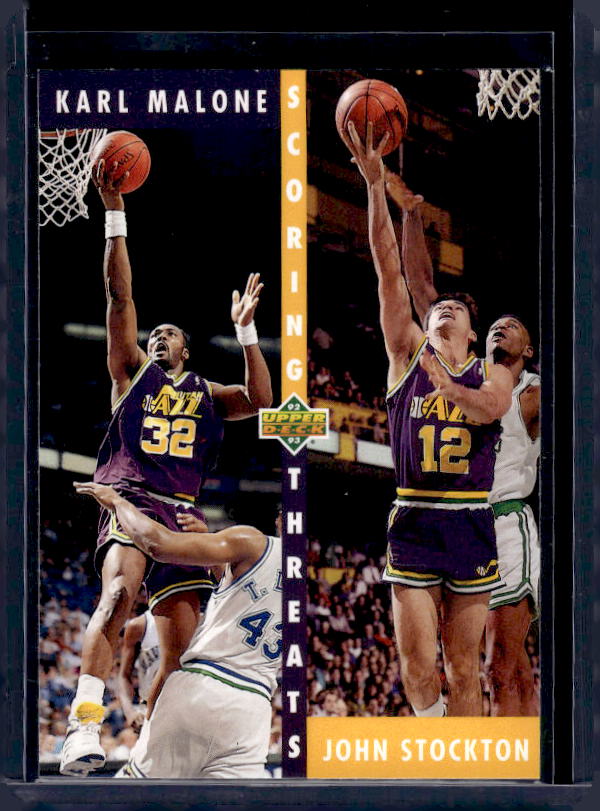 1992-93 Upper Deck #66 Karl Malone / John Stockton