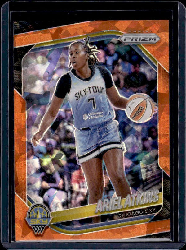 2025 Panini Prizm WNBA #13 Ariel Atkins Orange Ice Prizms