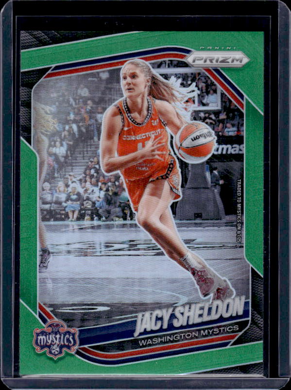 2025 Panini Prizm WNBA #113 Jacy Sheldon Green Prizms