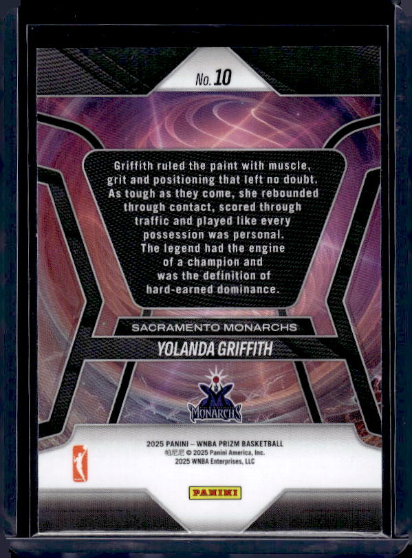 2025 Panini Prizm WNBA #10 Yolanda Griffith Pioneers