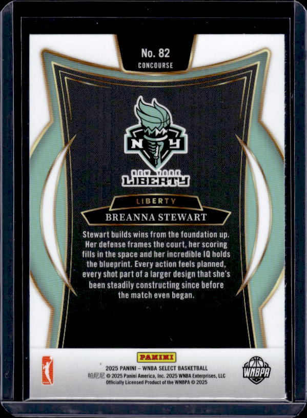 2025 Panini Select WNBA #82 Breanna Stewart