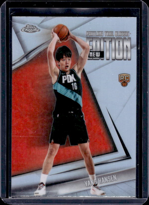 2025-26 Topps Chrome Update #GR-6 Yang Hansen New Editions Refractor