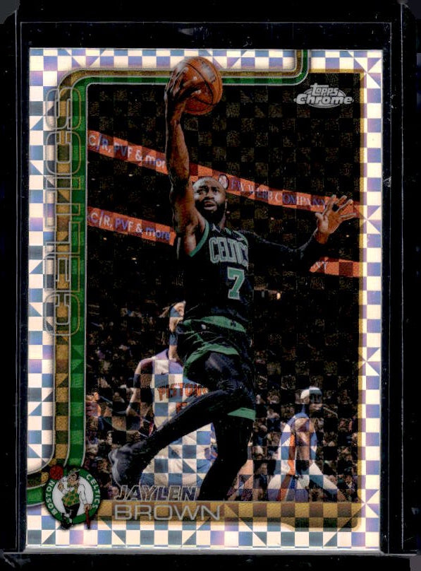 2025-26 Topps Chrome Update #9 Jaylen Brown X-Fractor
