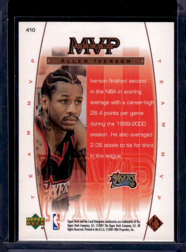 2000-01 Upper Deck #410 Allen Iverson