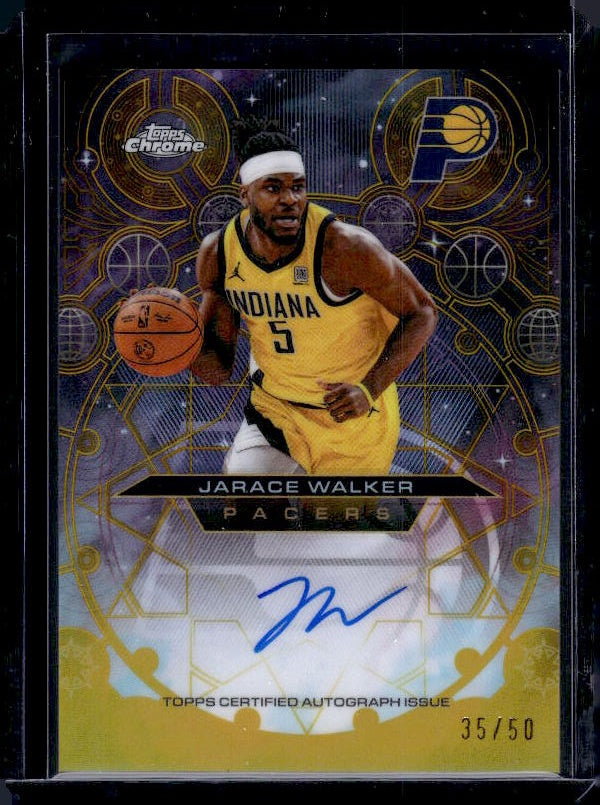 2025-26 Topps Chrome Update #CH-JWA Jarace Walker Chromographs Gold #/50